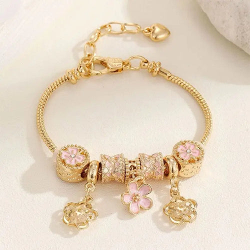 18k Gold Plated Charm Bracelet