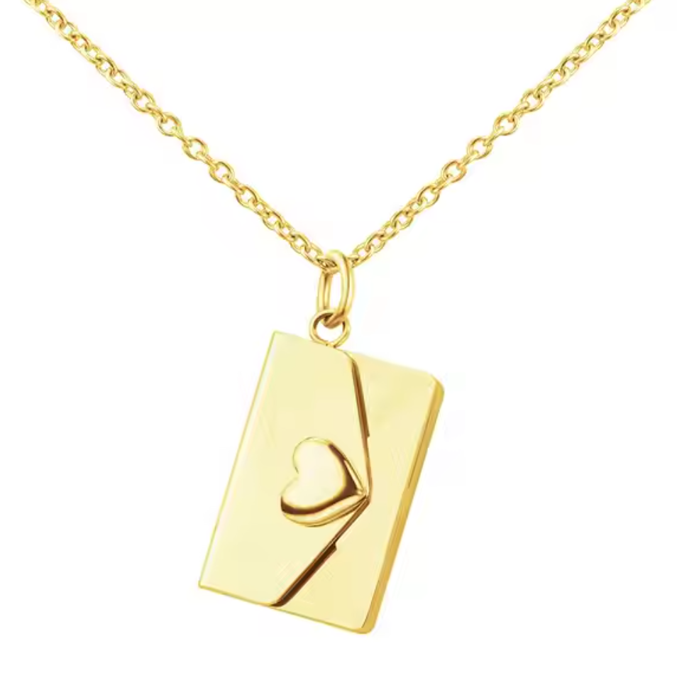 Envelope Pendant Necklace