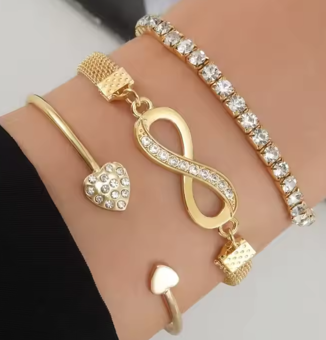 Gold Plated Bracelet Set