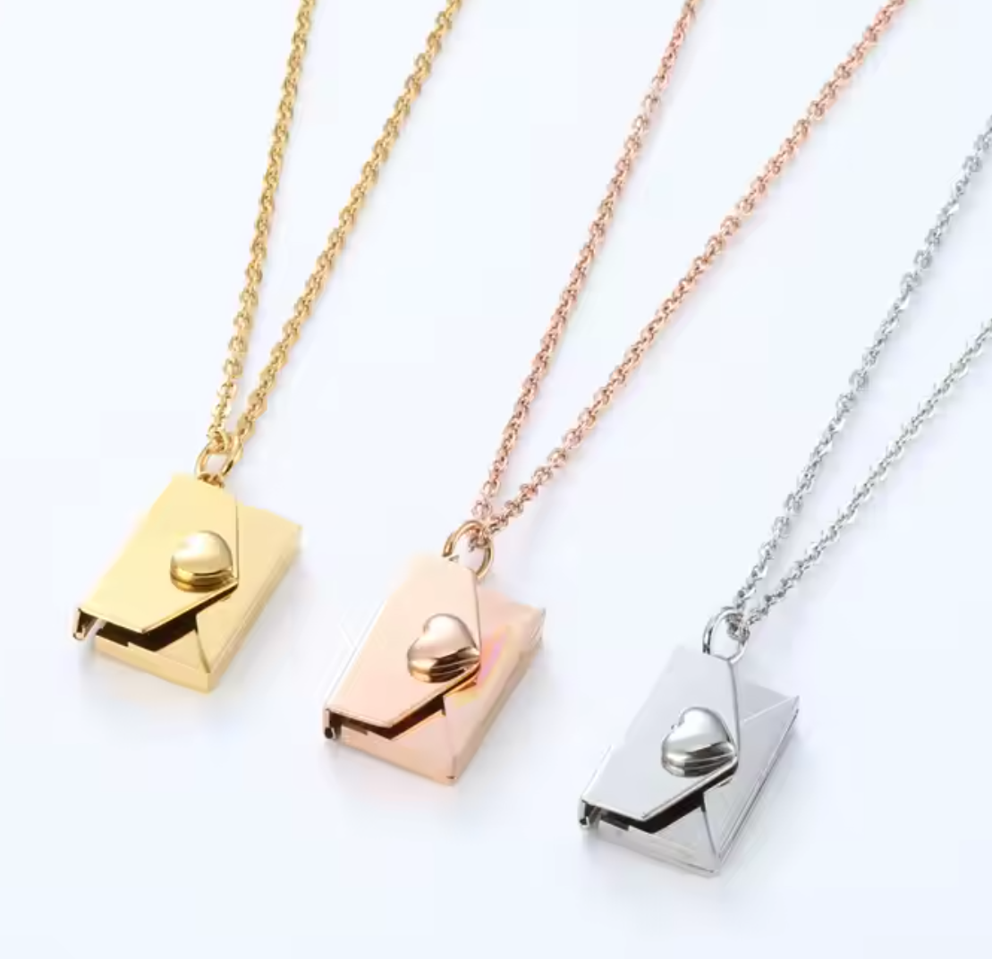 Envelope Pendant Necklace